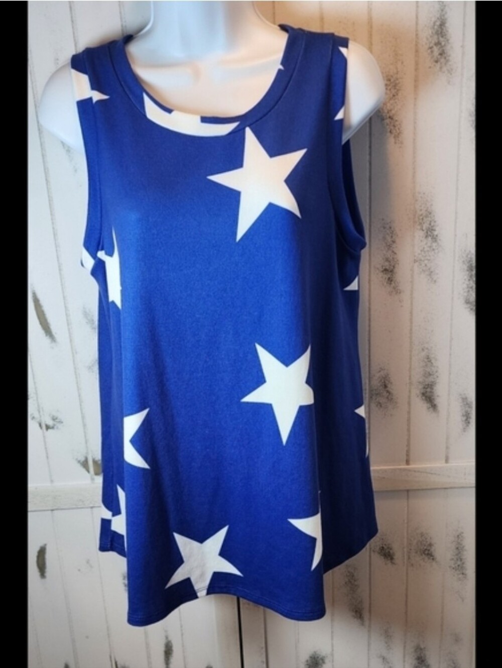 BomBom Blue Star Sleeveless Tank